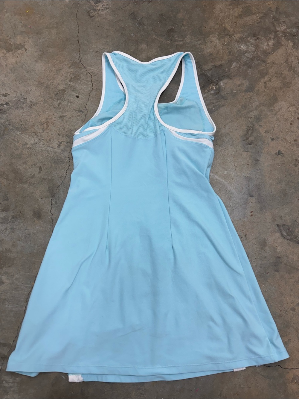 Vintage Nike Fit Dry Middle Swoosh Sky Blue Tennis Golf Dress Womens Small - Picture 5 of 8